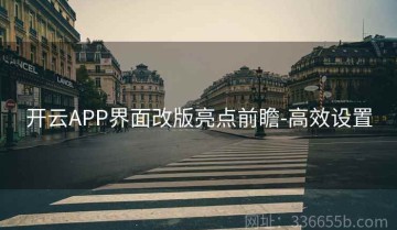 开云APP界面改版亮点前瞻-高效设置